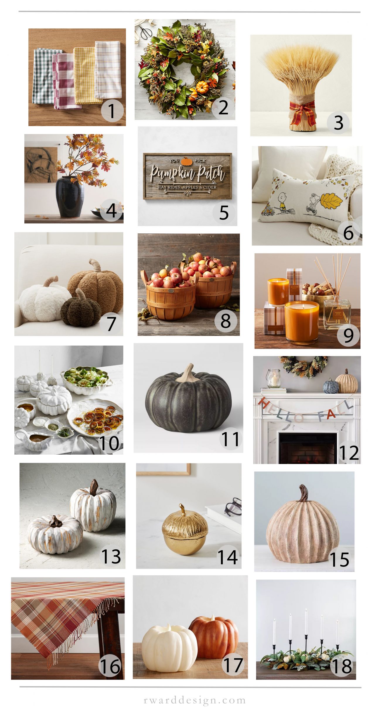 Our Favorite Fall Decor Items Rebecca Ward Design