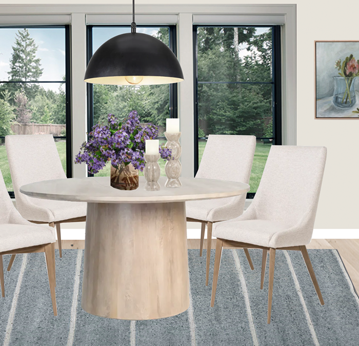 Bright and Airy Dining Room Design